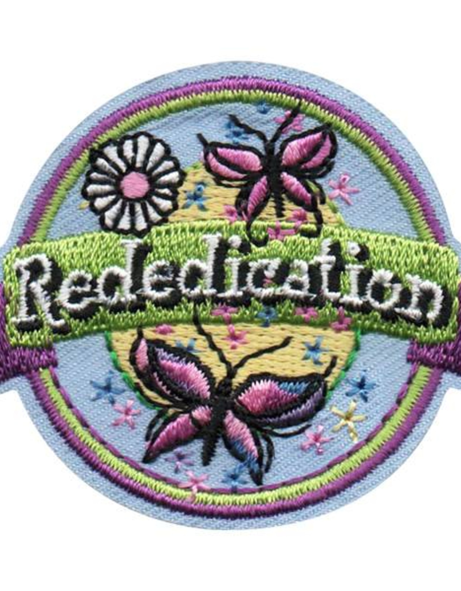 *Rededication Butterflies Banner Fun Patch
