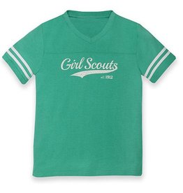 GIRL SCOUTS OF THE USA Jade Green Football Jersey