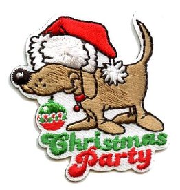 Advantage Emblem & Screen Prnt *Christmas Party Puppy Fun Patch