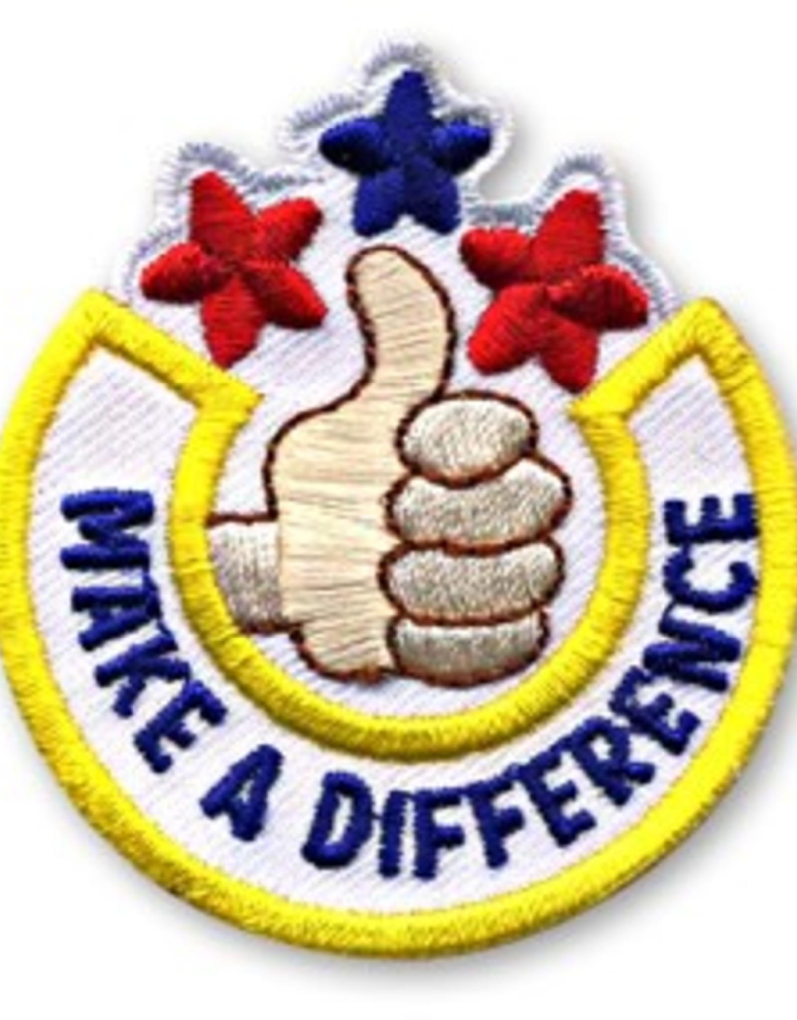 snappylogos Make a Difference Thumbs Up Fun Patch (3522)