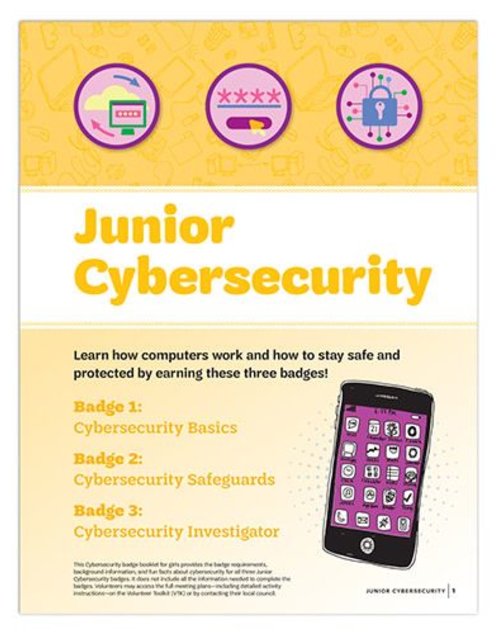 GIRL SCOUTS OF THE USA Junior Cybersecurity Requirements