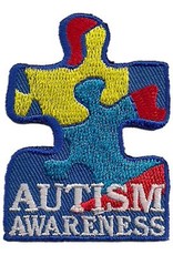 Advantage Emblem & Screen Prnt *Autism Awareness Puzzle Piece Fun Patch