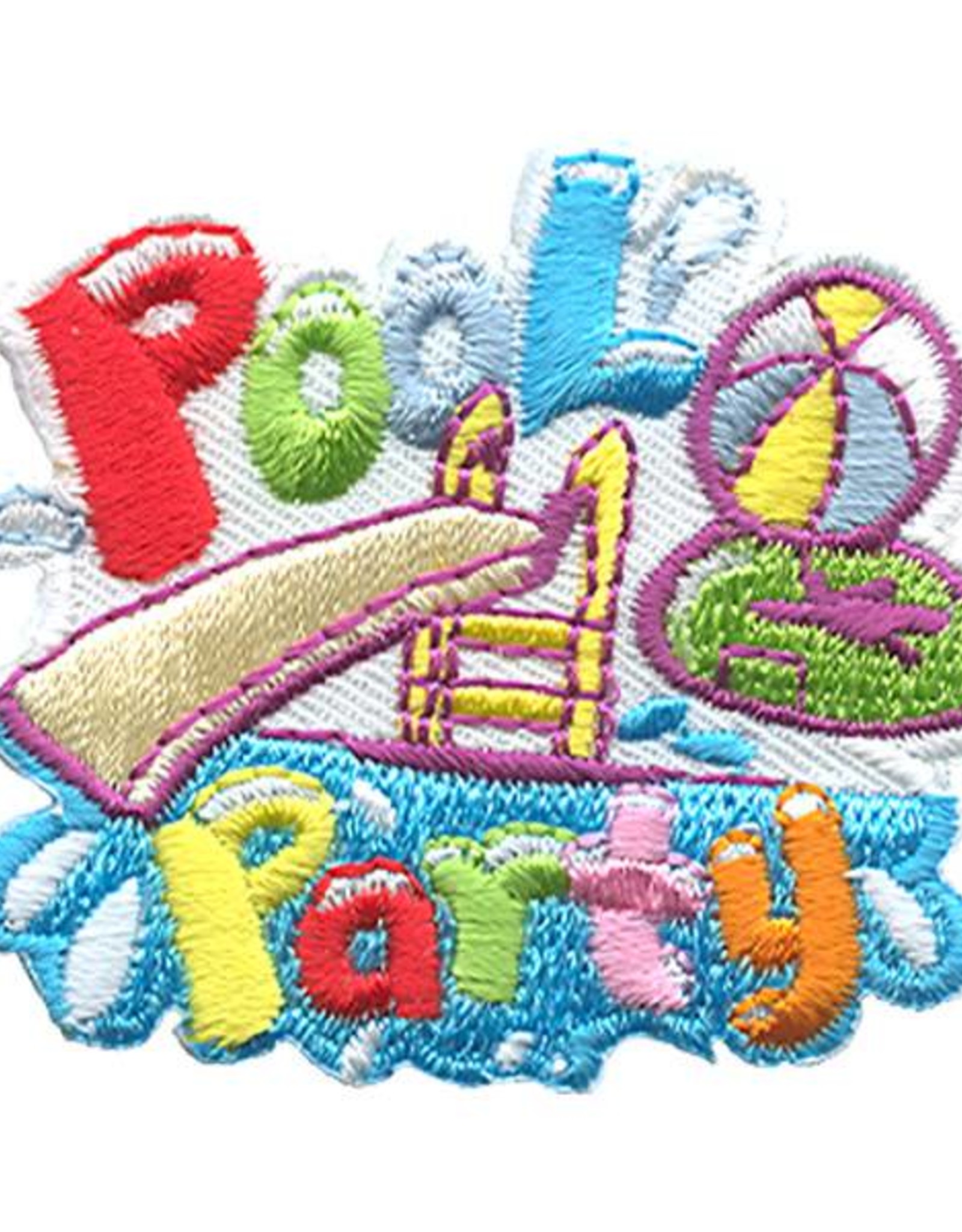 Advantage Emblem & Screen Prnt *Pool Party Slide & Ball Fun Patch