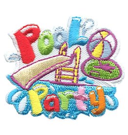 Advantage Emblem & Screen Prnt *Pool Party Slide & Ball Fun Patch