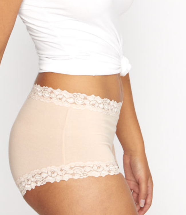 PARISIENNE COTTON LACE FULL BRIEF