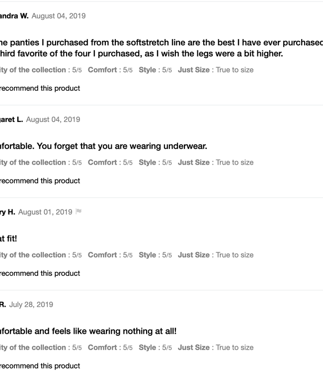 SoftStretch HIPSTER SHORTY SEAMLESS ONE SIZE