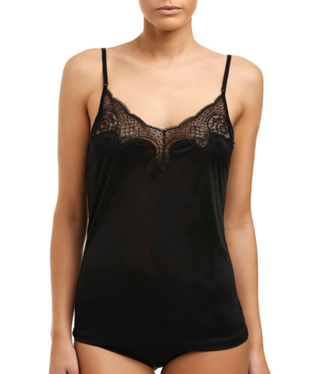 PURE SILK JERSEY ADJUSTABLE CAMISOLE