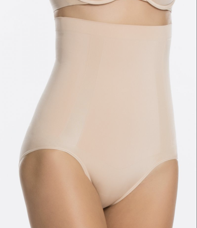 Spanx Oncore High Waisted Mid Thigh Short - Firm Control - Café Au