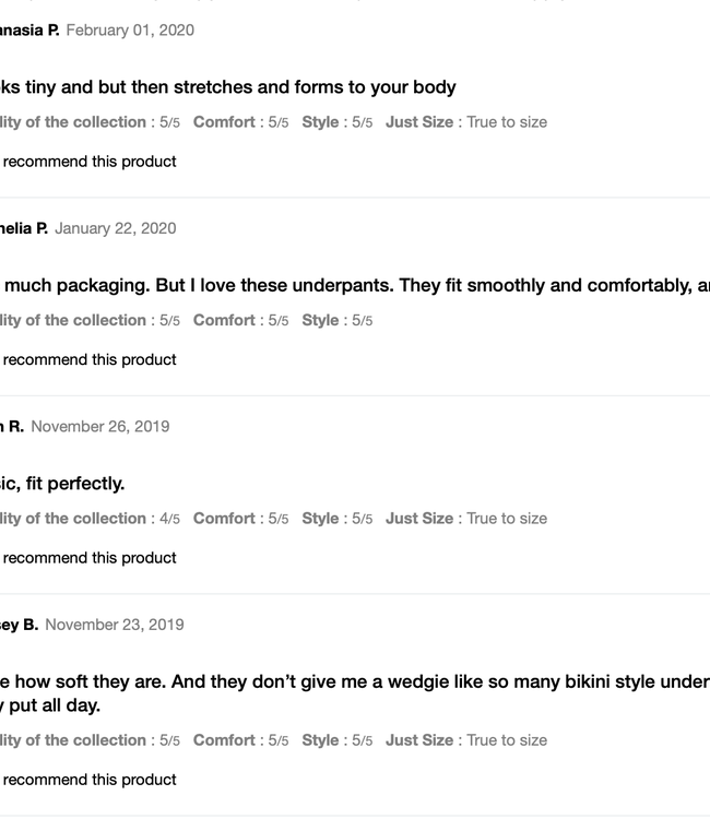 CHANTELLE SoftStretch BRIEF BIKINI SEAMLESS ONE SIZE