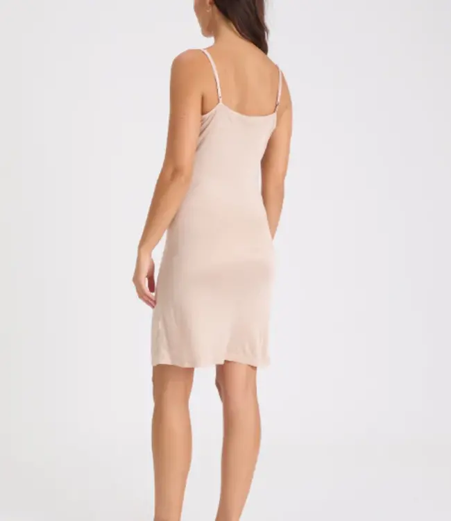 PURE SILK JERSEY ADJUSTABLE FULL SLIP
