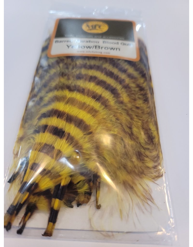 Montana Fly Company Barred Marabou - Brown/Black