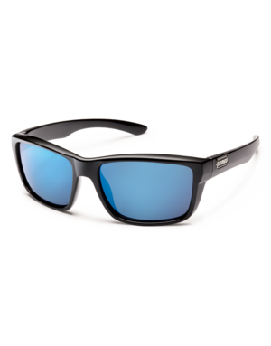 Suncloud Mayor - Black w/PLR Blue mirror lense
