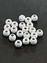 Hareline Dubbin Plummeting Tungsten Bead, Fl. White