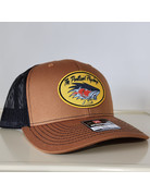 The Portland Fly Shop Portland Fly Shop Trucker Hat, Speed Shop, Caramel/Black