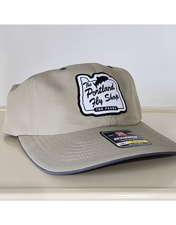 The Portland Fly Shop Portland Fly Shop UPF Hat, Stag Logo, Slate/Charcoal