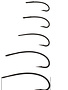 Aqua Curved Steelhead/Salmon Hook