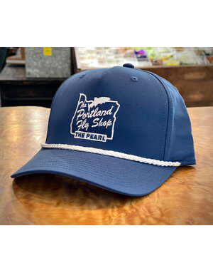 The Portland Fly Shop Portland Fly Shop Cassic Rope Cap, Stag Logo, Light Blue