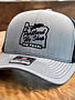 The Portland Fly Shop Portland Fly Shop Trucker Hat, Stag Logo, Grey/ Black