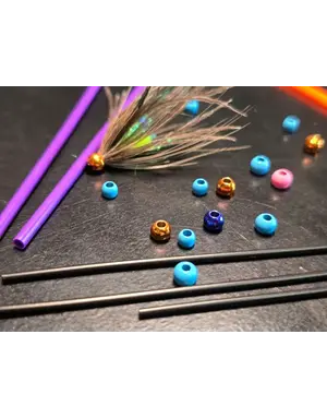 Aqua Tube Beads
