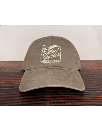 Portland Fly Shop Stag Logo Olive