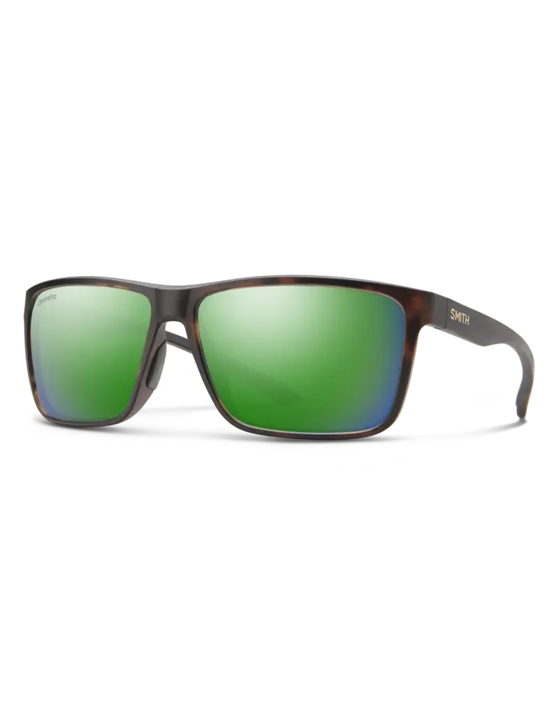Smith Riptide - Matte Tortoise/ChromaPop Glass Green Mirror