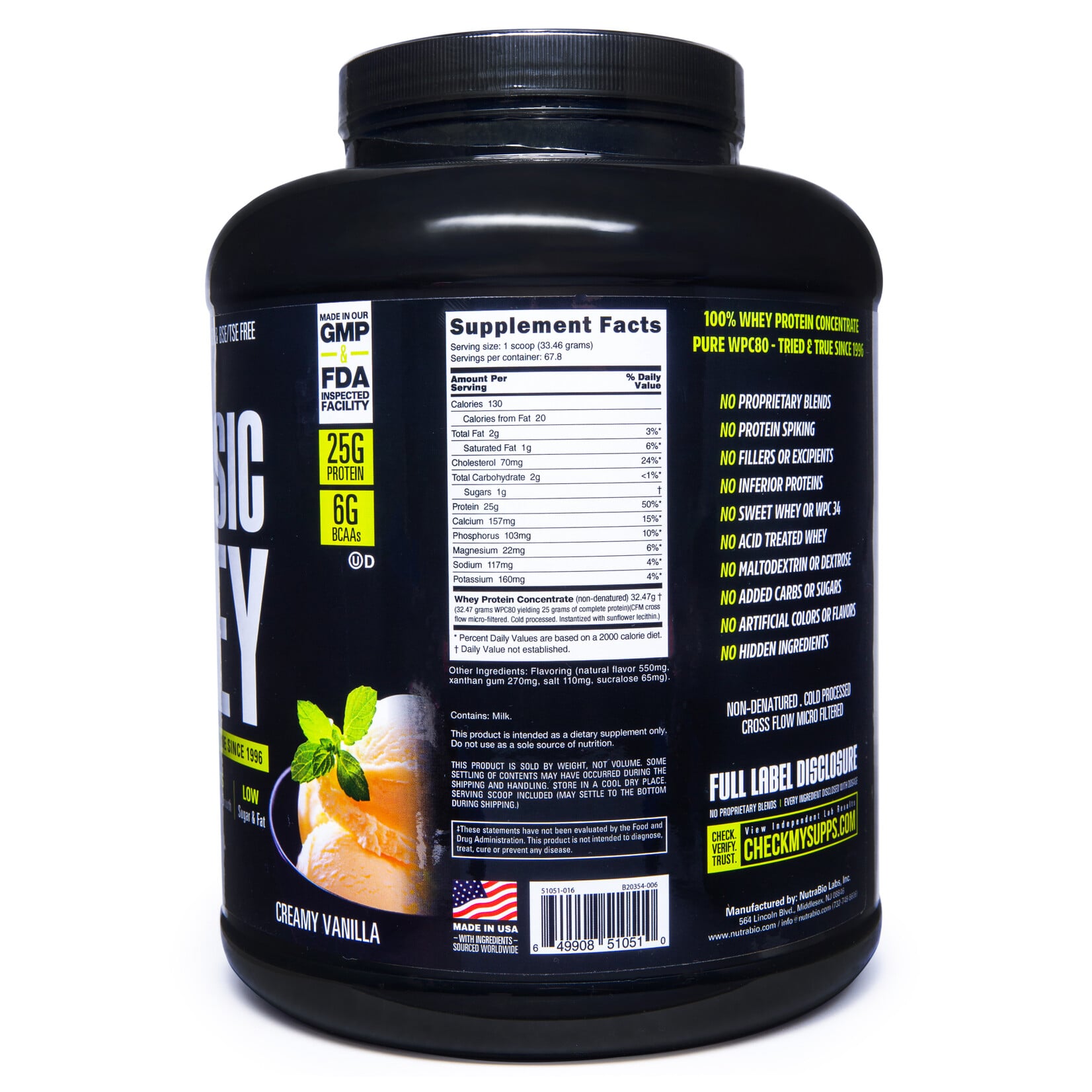 Nutrabio Nutrabio Classic Whey