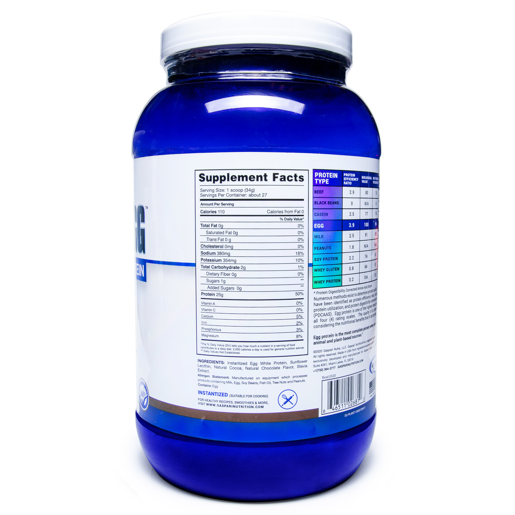 Gaspari Nutrition Proven Egg - 100% Egg White Protein