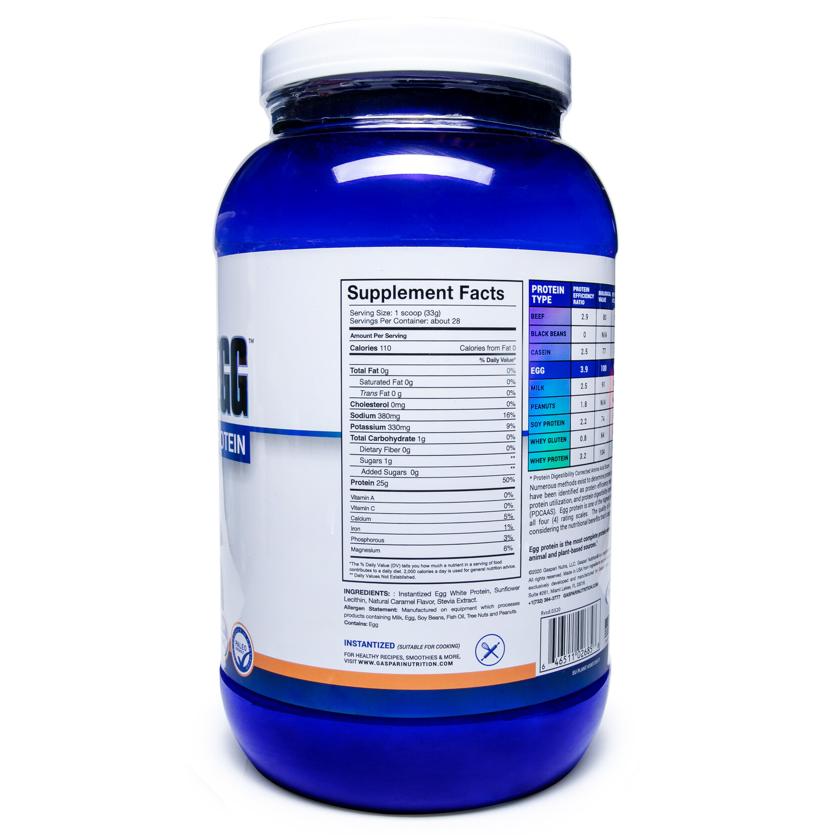 Gaspari Nutrition Proven Egg - 100% Egg White Protein