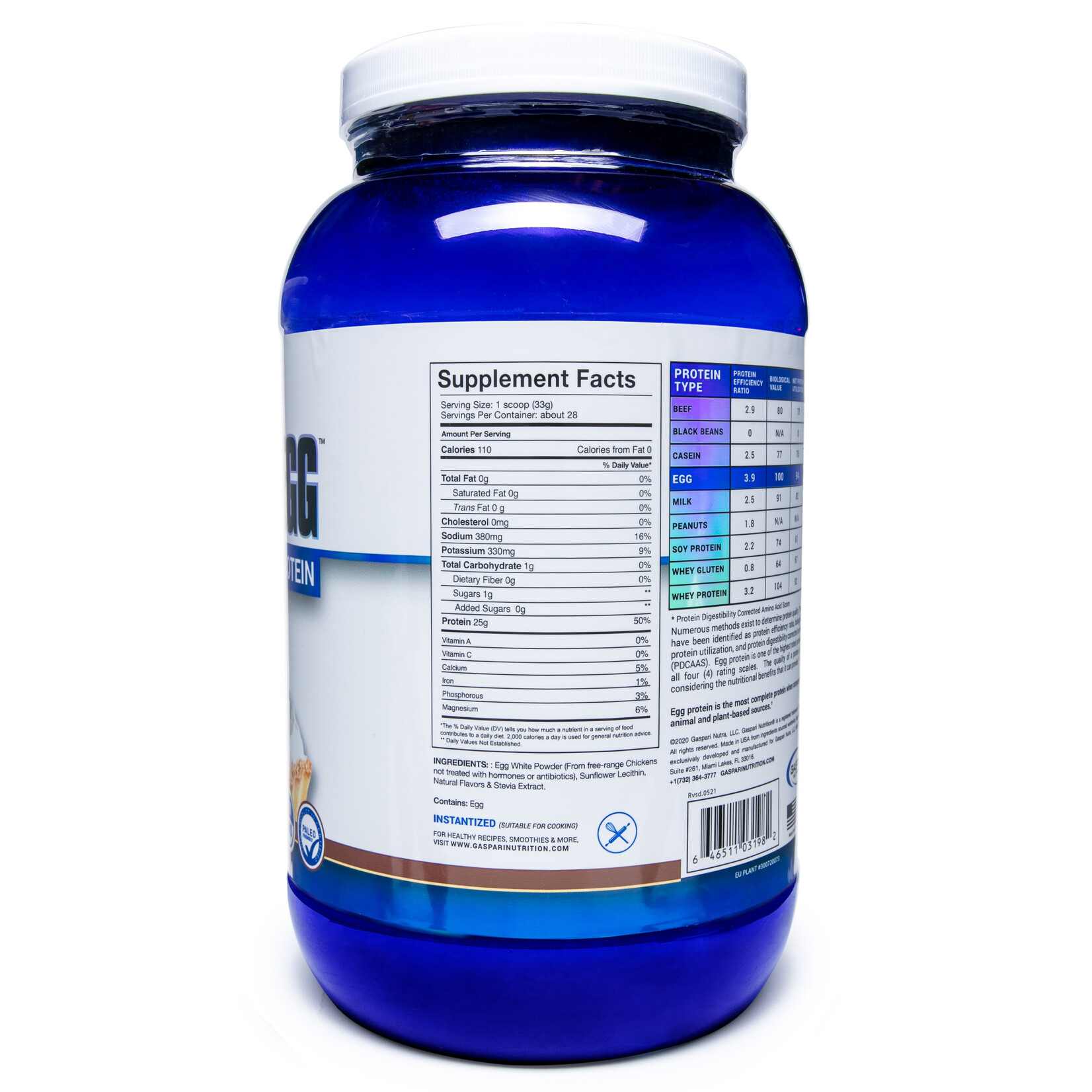 Gaspari Nutrition Proven Egg - 100% Egg White Protein