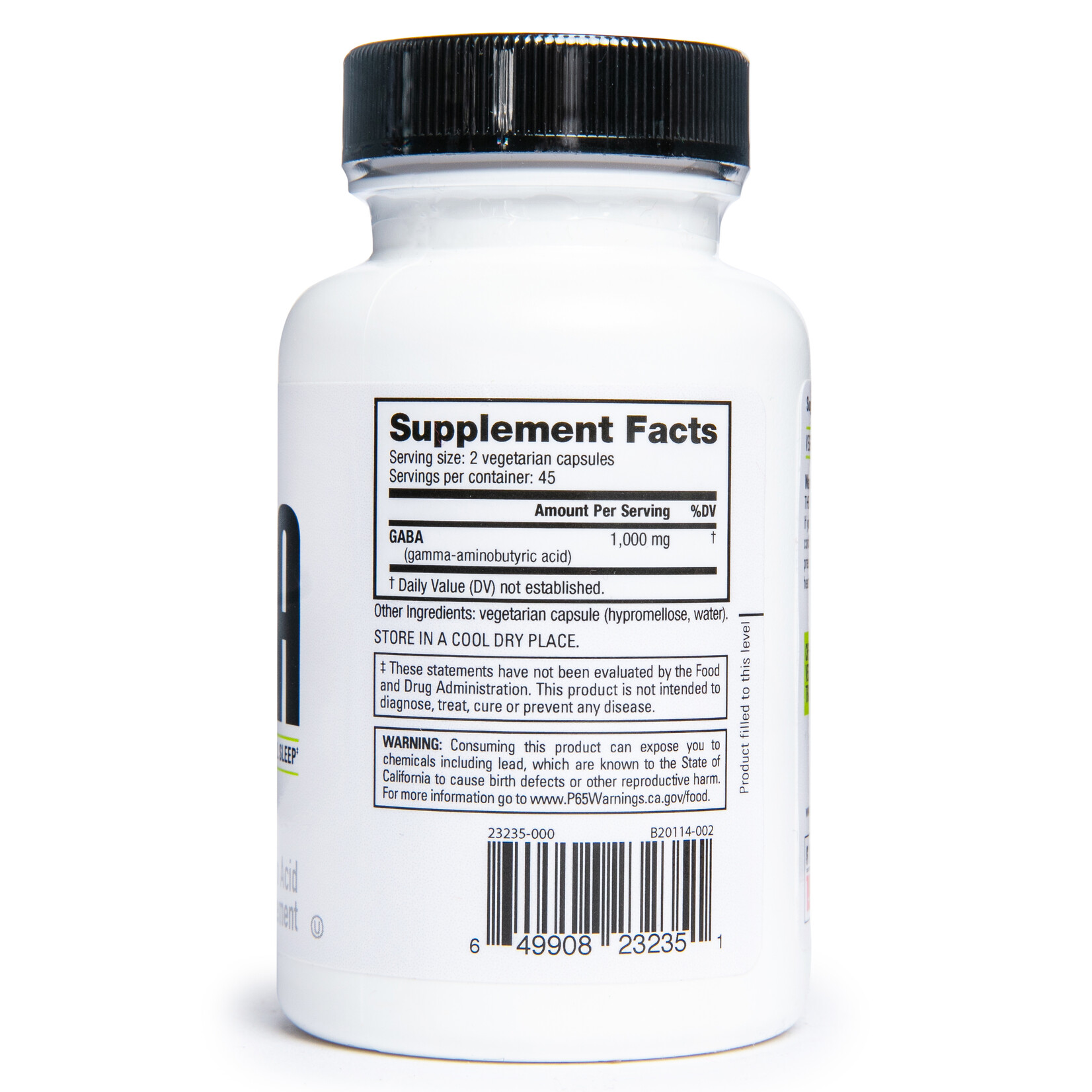 NutraBIO GABA (500mg)