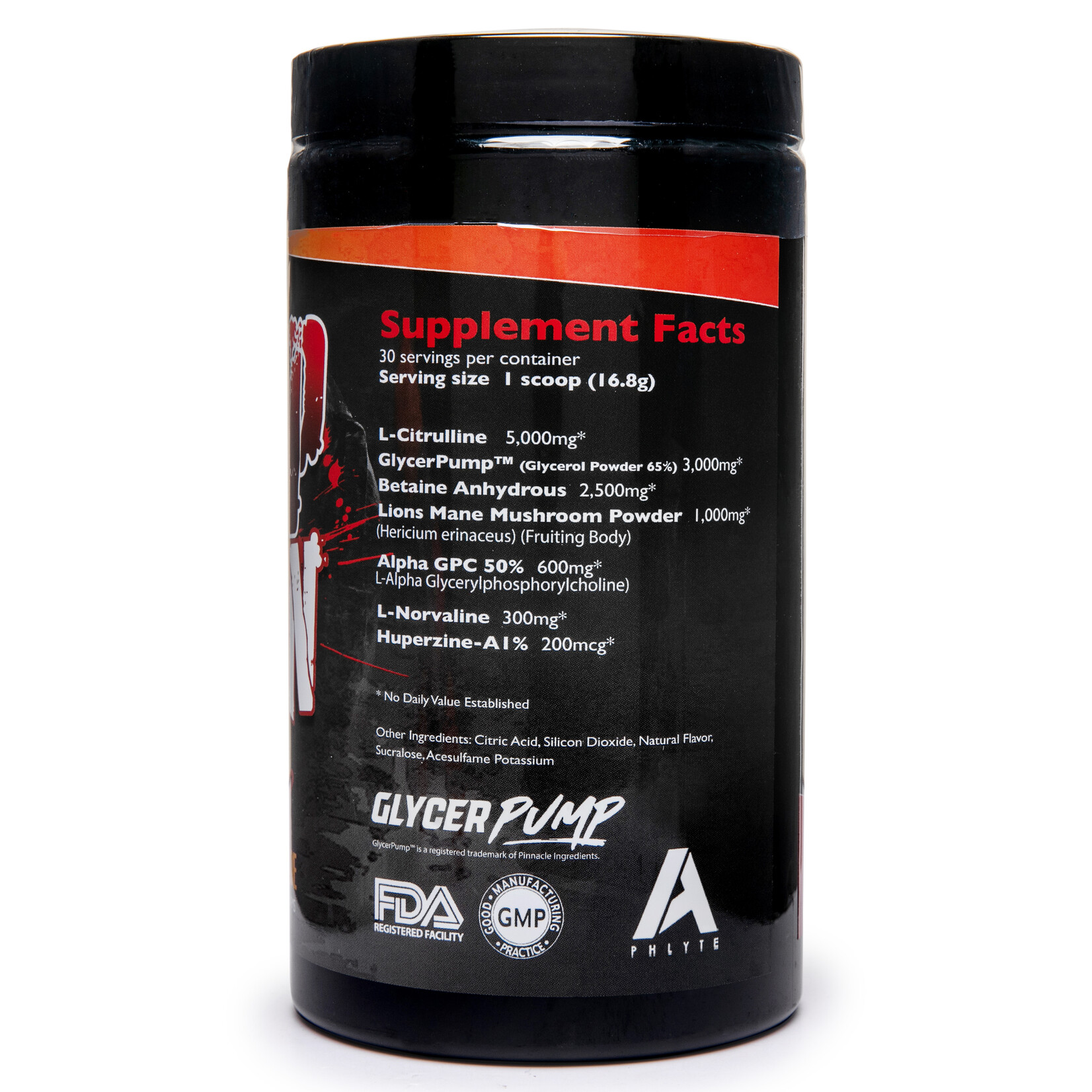 Alpha Phlyte Nutrition PUMP ACTION - Non Stim Pre-Workout