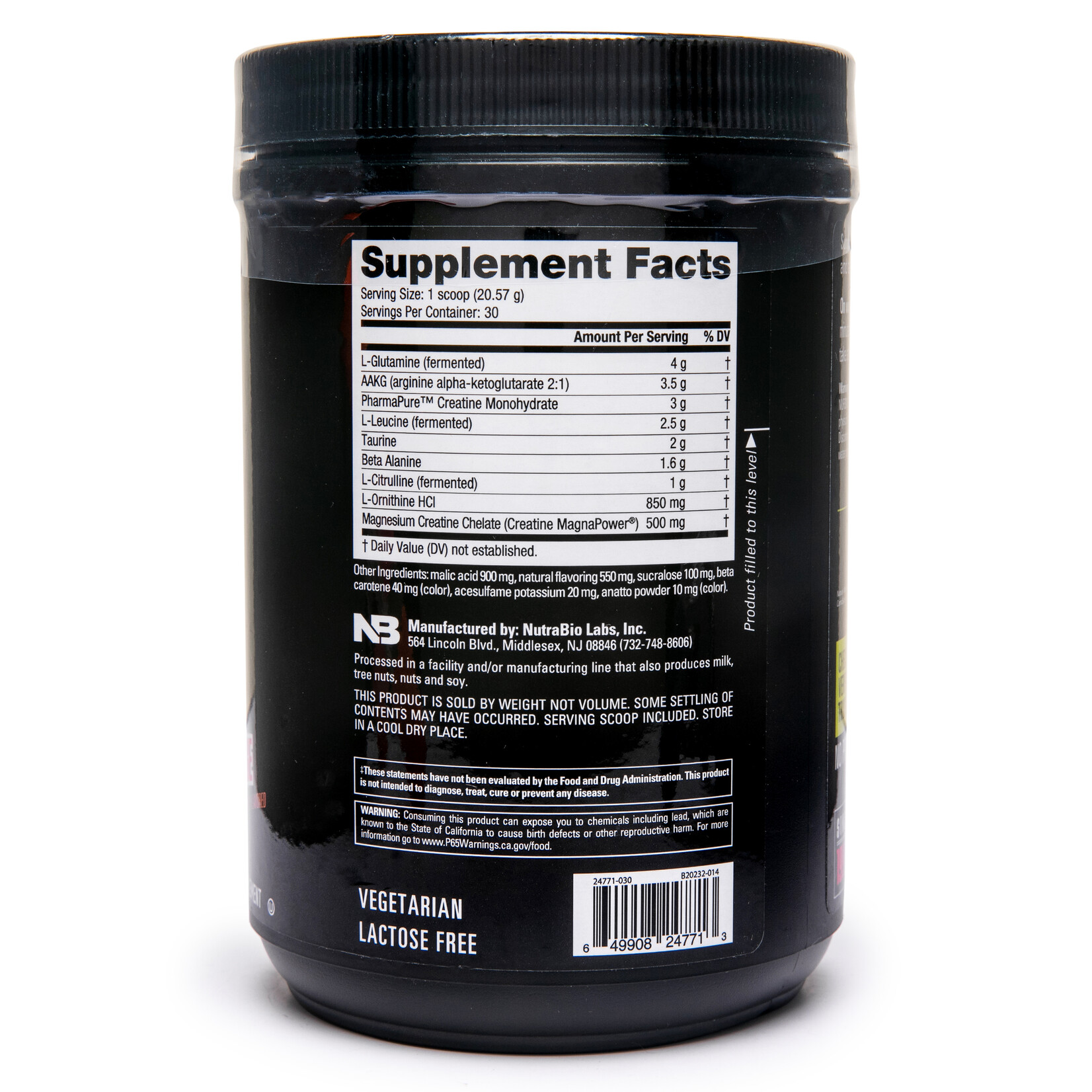 Nutrabio Extreme Nitric Stack