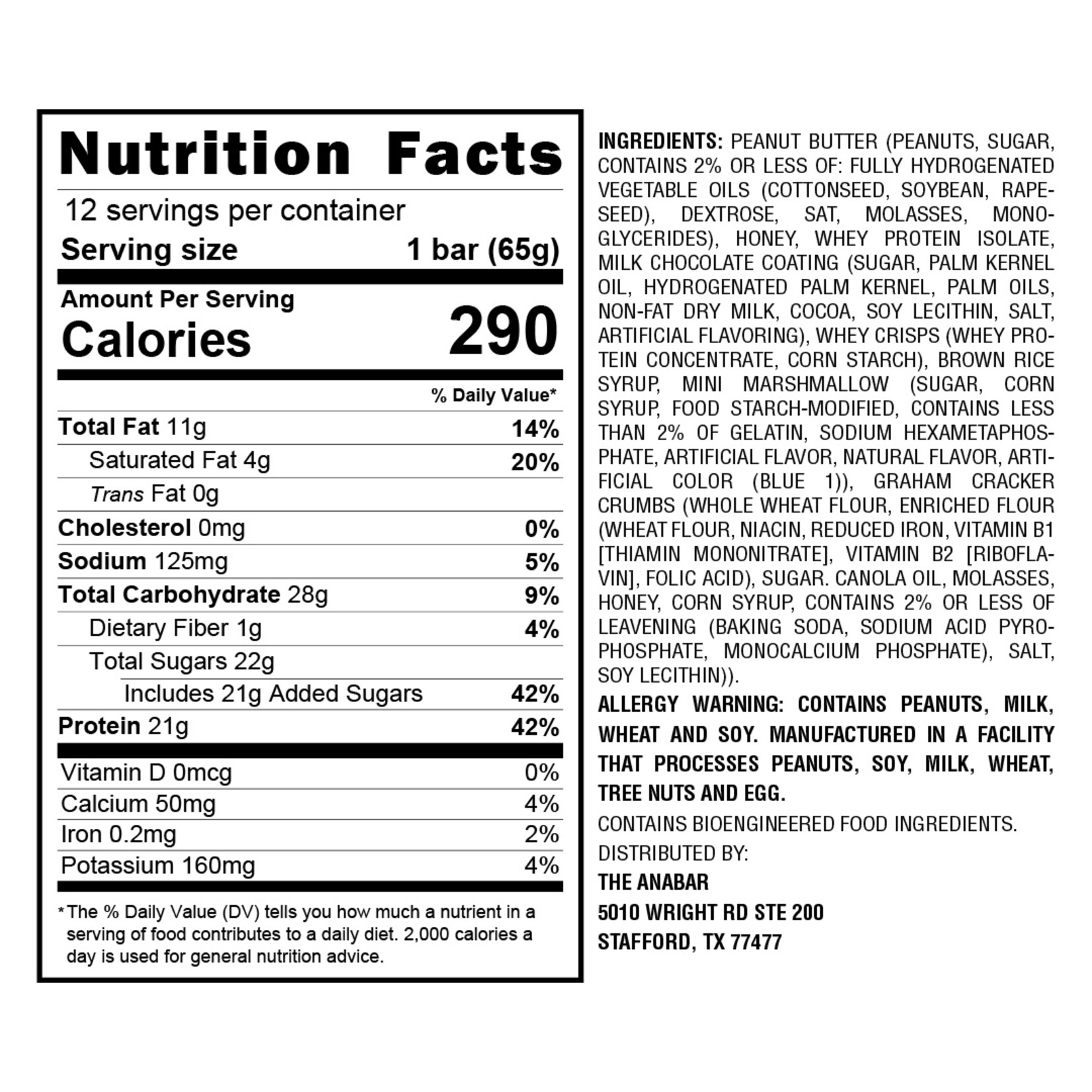 anabar Anabar Whole Food Performance Bar