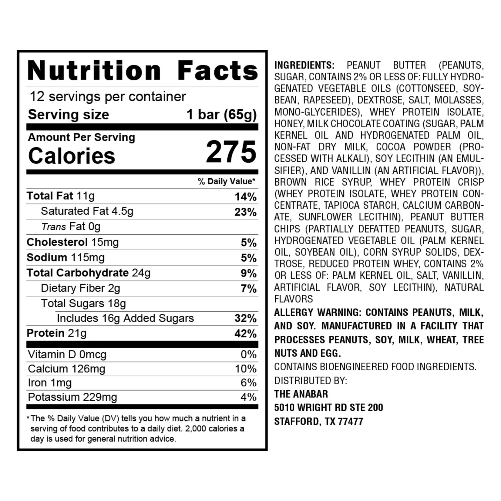 anabar Anabar Whole Food Performance Bar