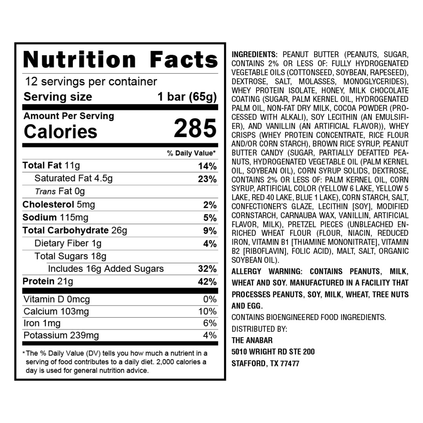 anabar Anabar Whole Food Performance Bar