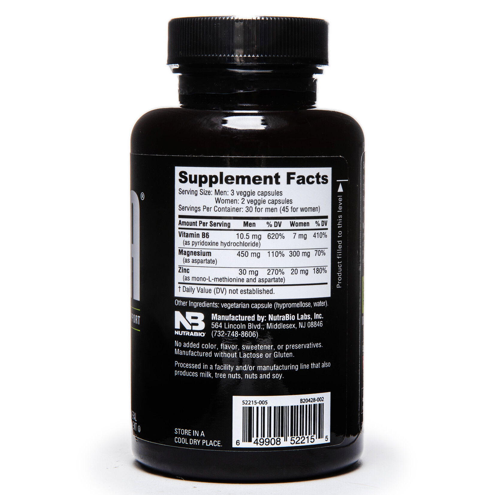 Nutrabio ZMA Anabolic Mineral Support