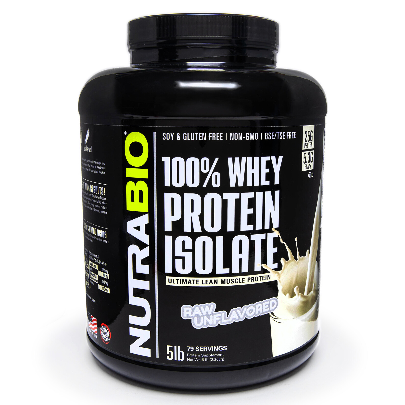 Nutrabio 100% Whey Protein Isolate