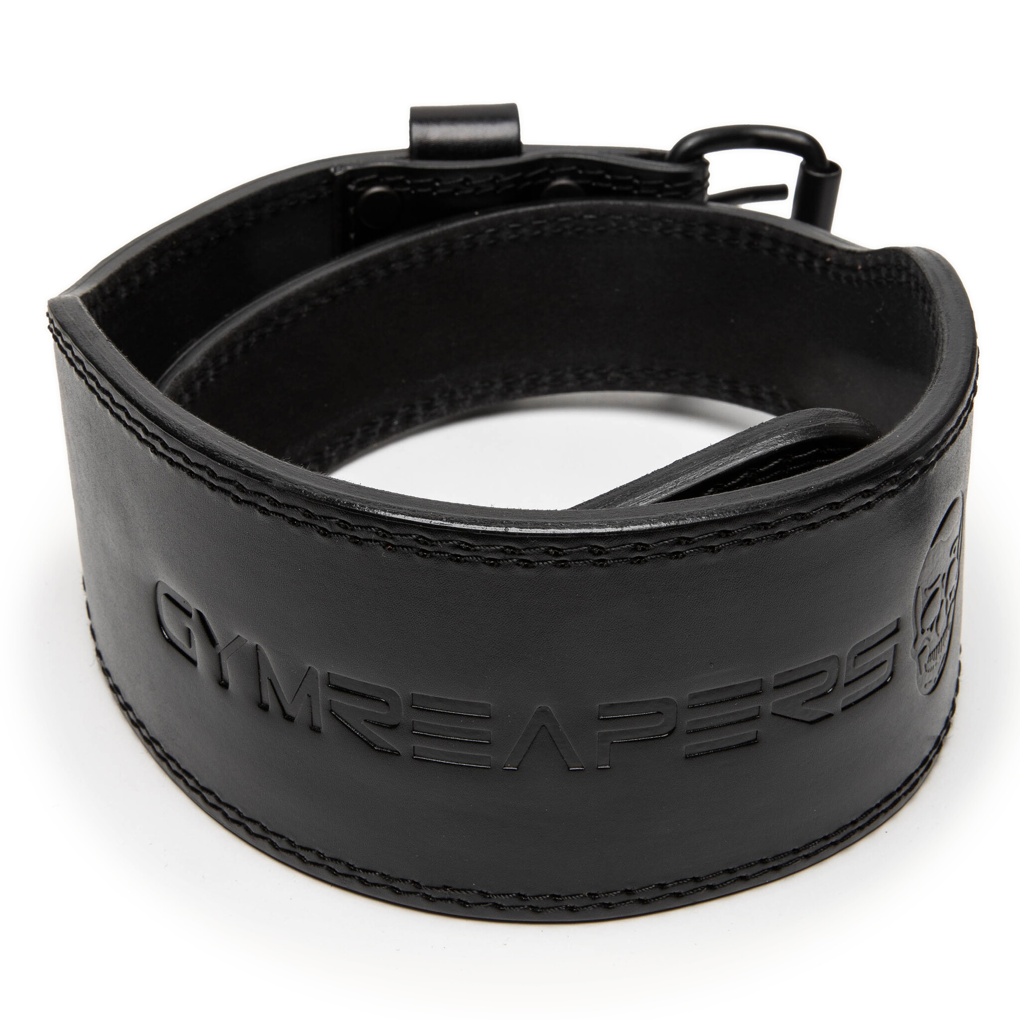 Gymreapers Weightlifting Belt, 7mm Leather Black