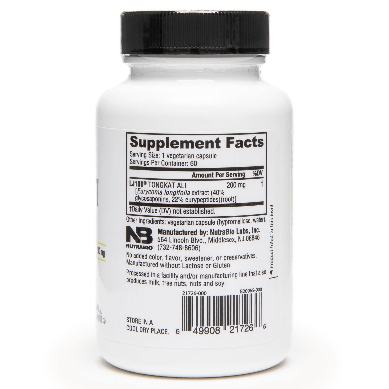 Nutrabio Tongkat Ali (200mmg)