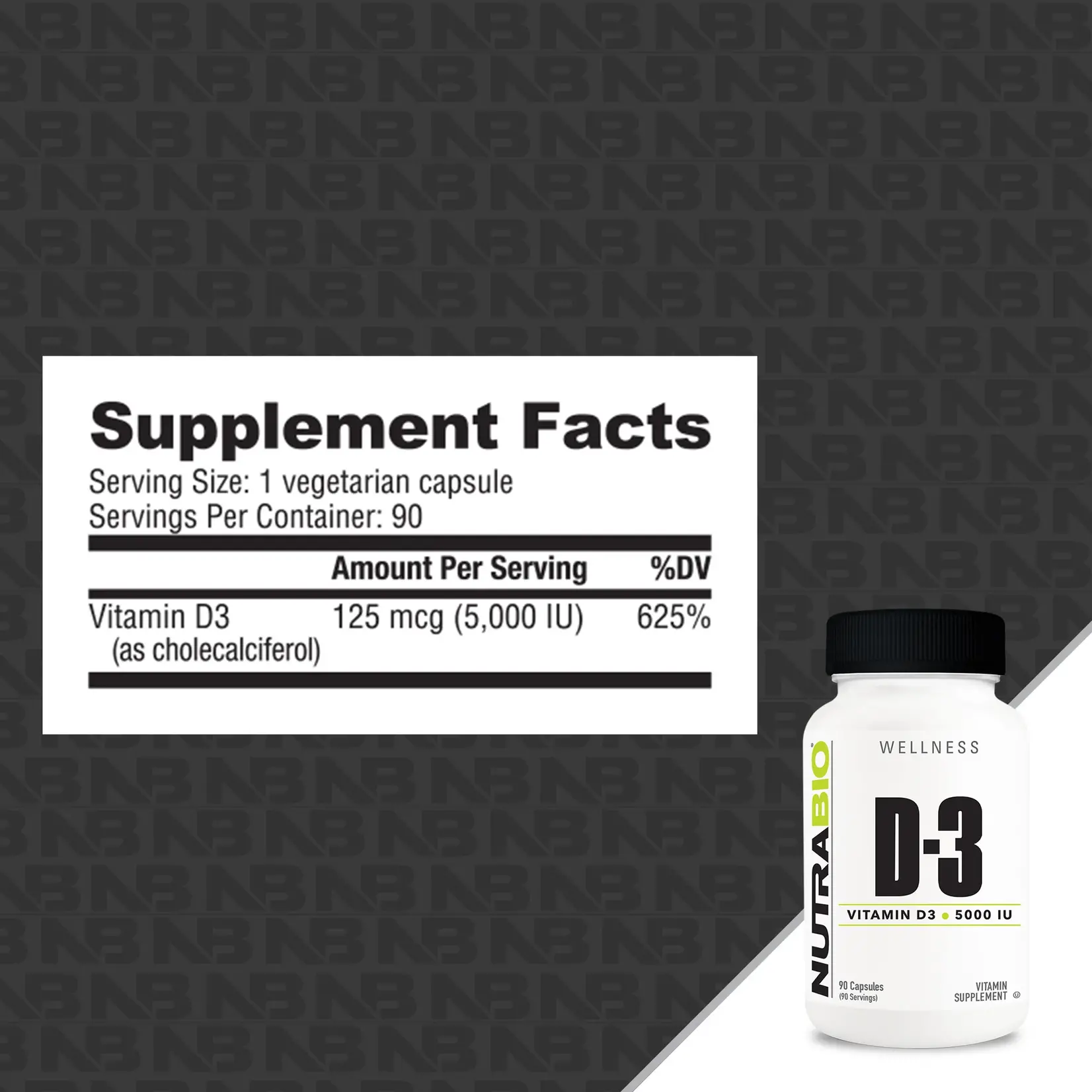 Nutrabio Vitamin D (5000 IU)