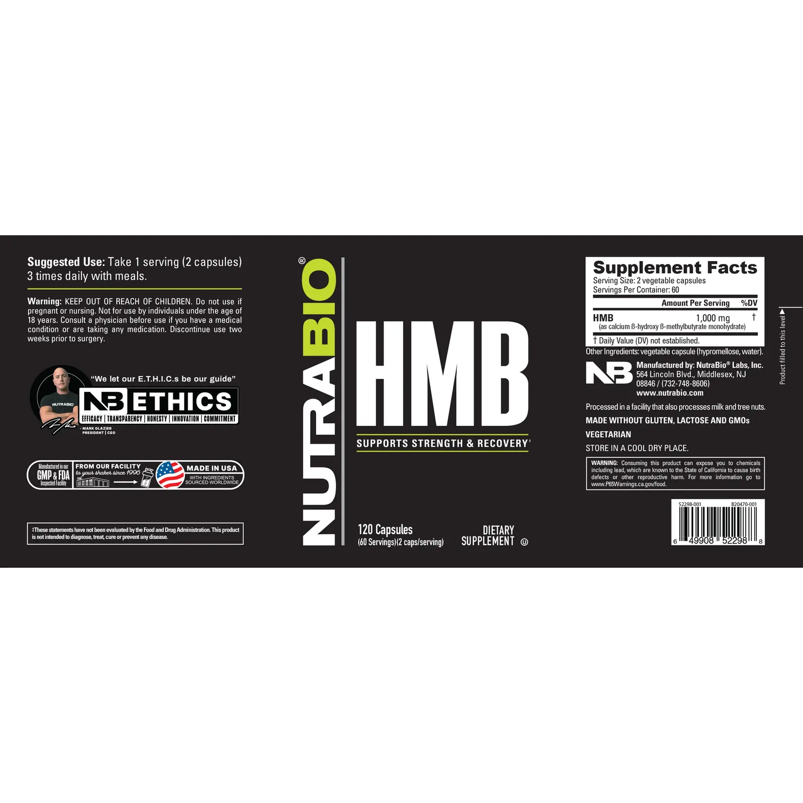 Nutrabio HMB (1000mg)