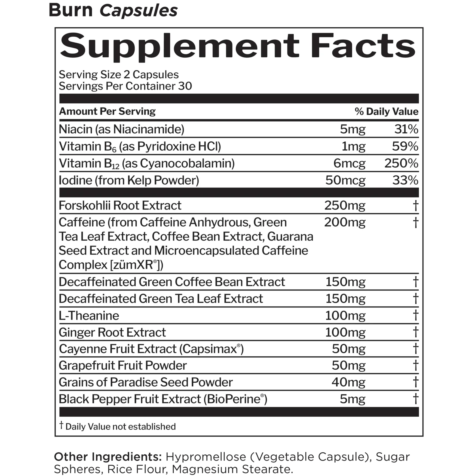 Rule 1 Burn Thermo Weight Management