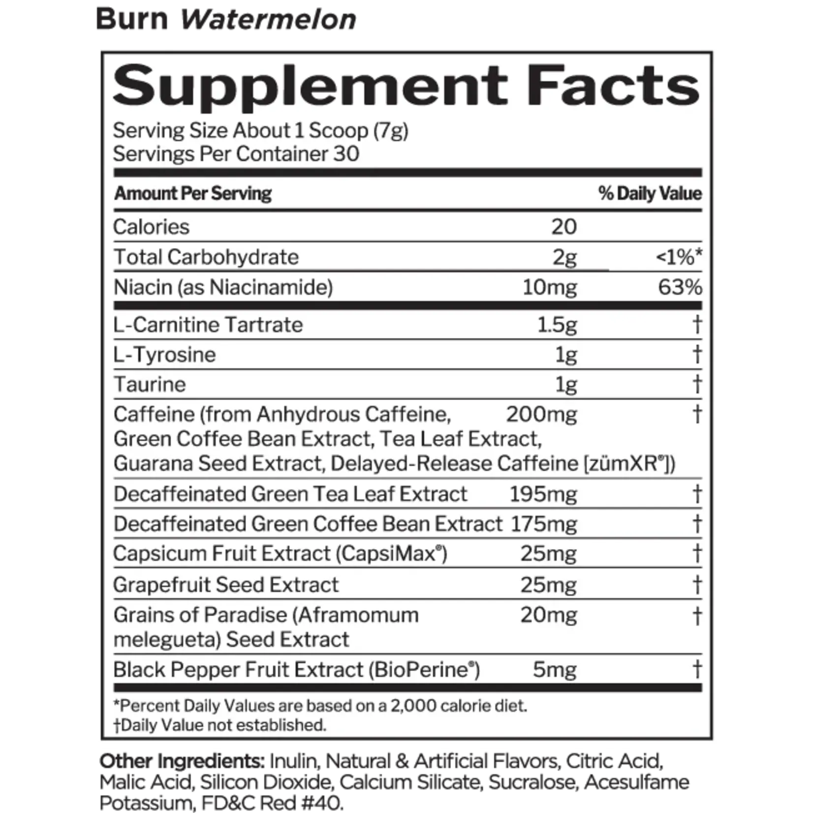 Rule 1 Burn Thermo Weight Management