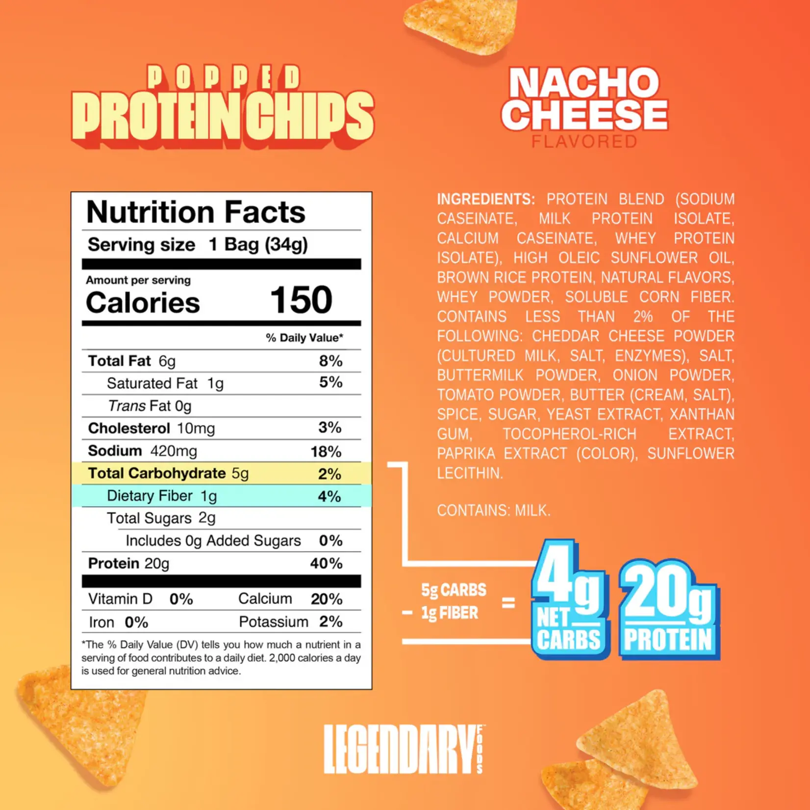 Legendary Foods Protein Pops Chips
