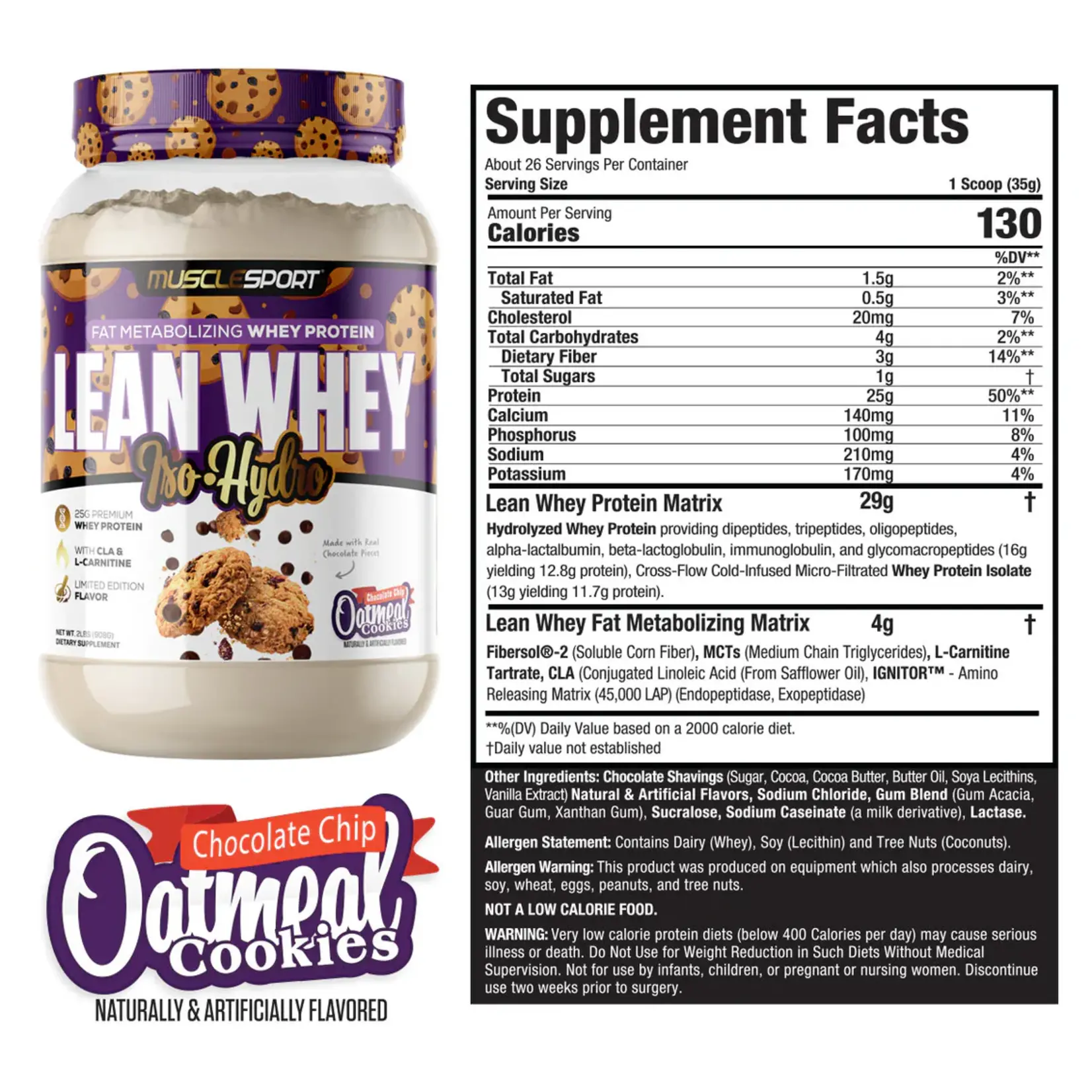 Musclesport Lean Whey ISO Hydro Gourmet Protein