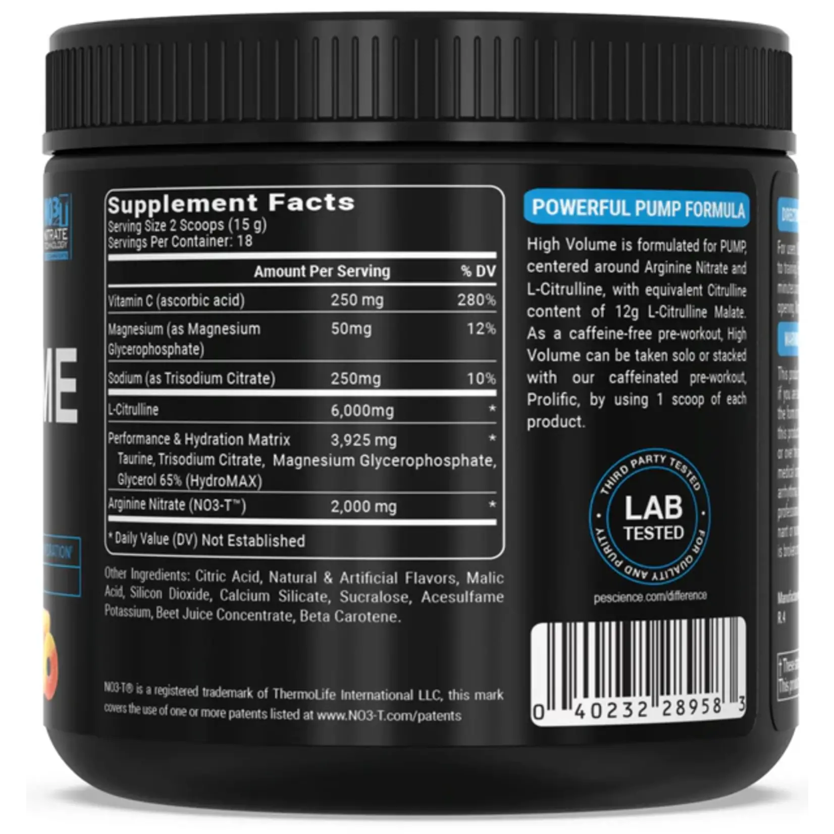 PEScience High Volume Supreme Nitric Oxide Matrix