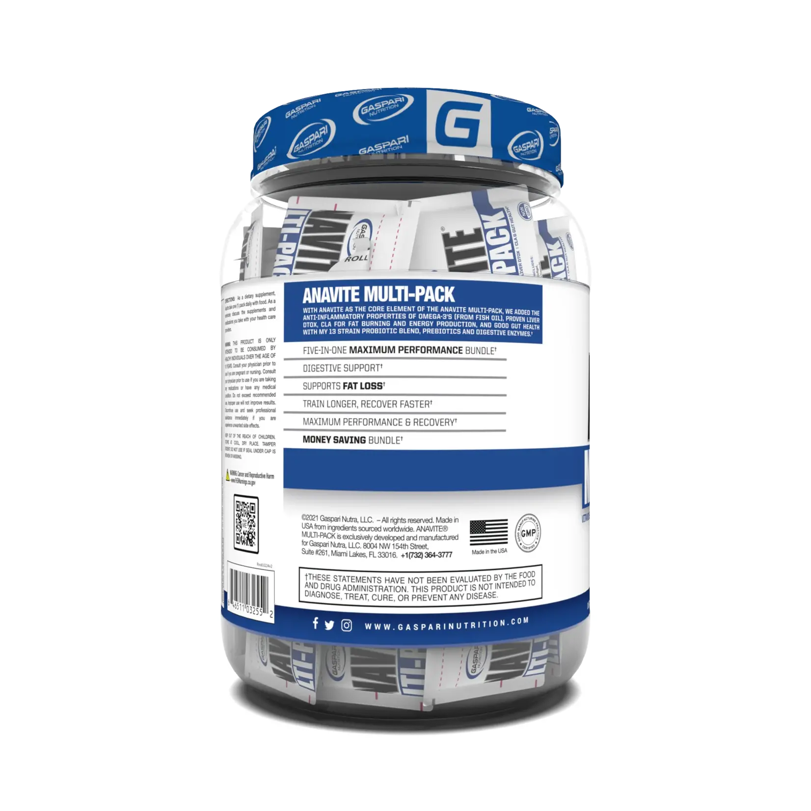 Gaspari Nutrition Anavite Multi-Pack 5 in 1 Performance Pack