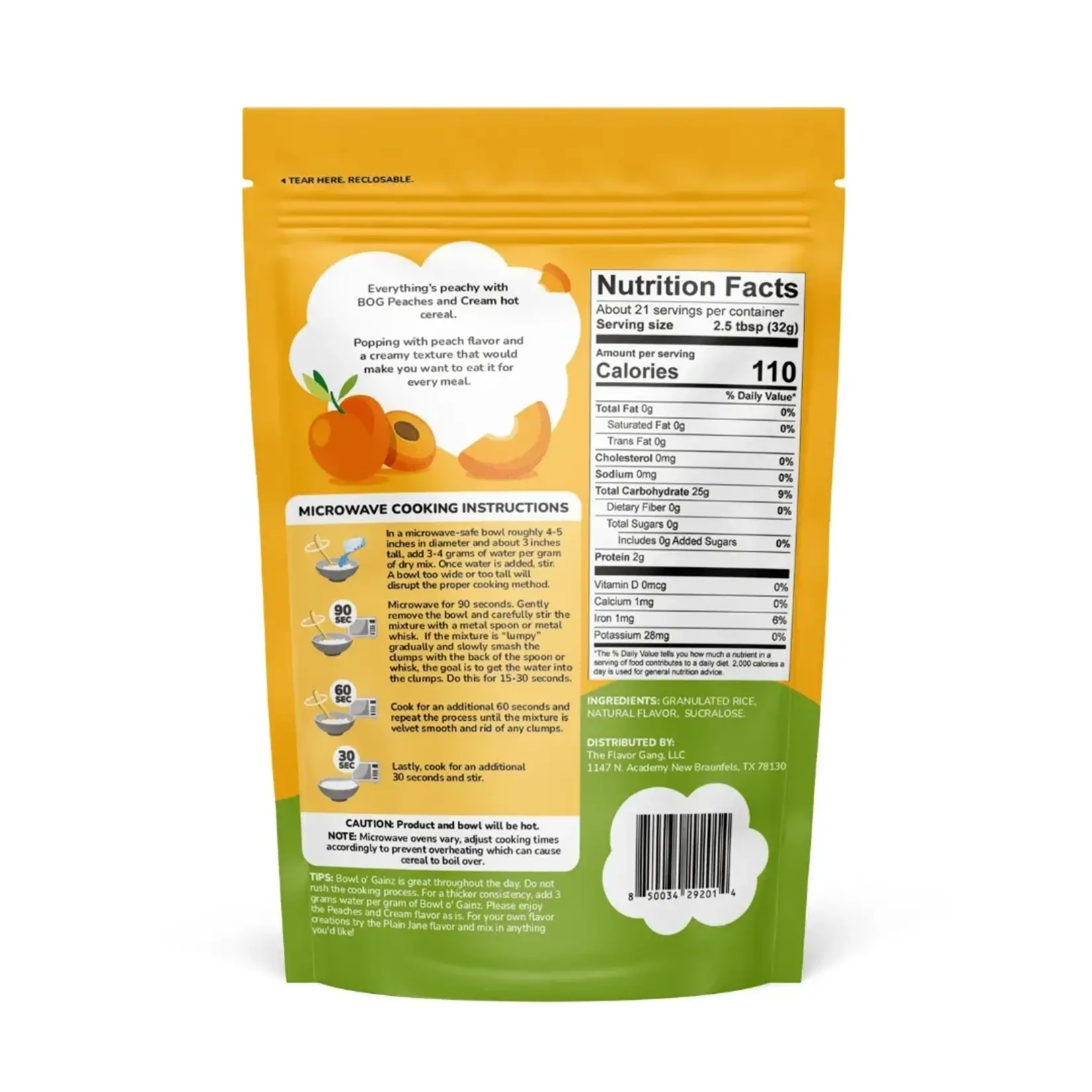 flavor gang Hot Cereal Bowl O Gainz