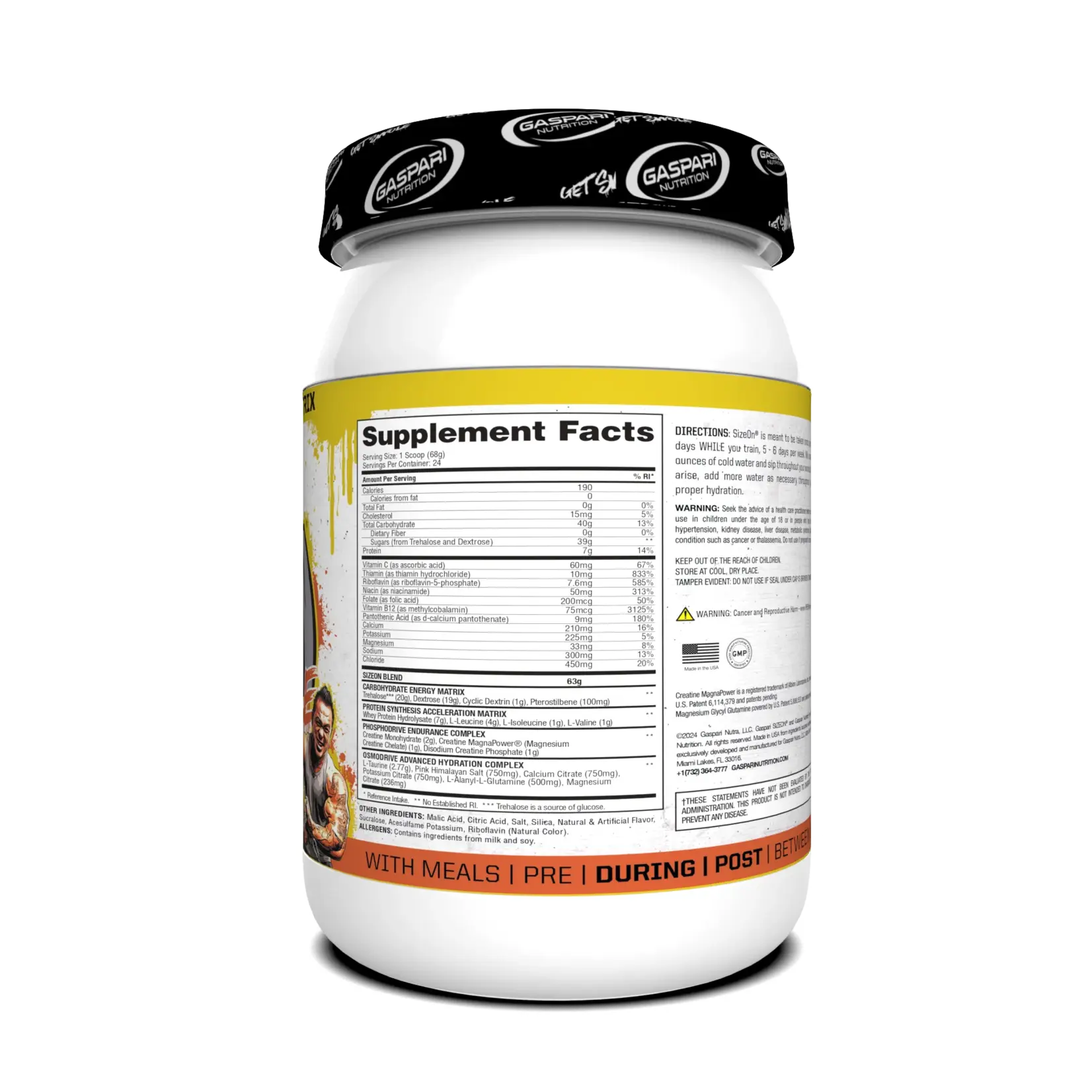 Gaspari Nutrition Size On
