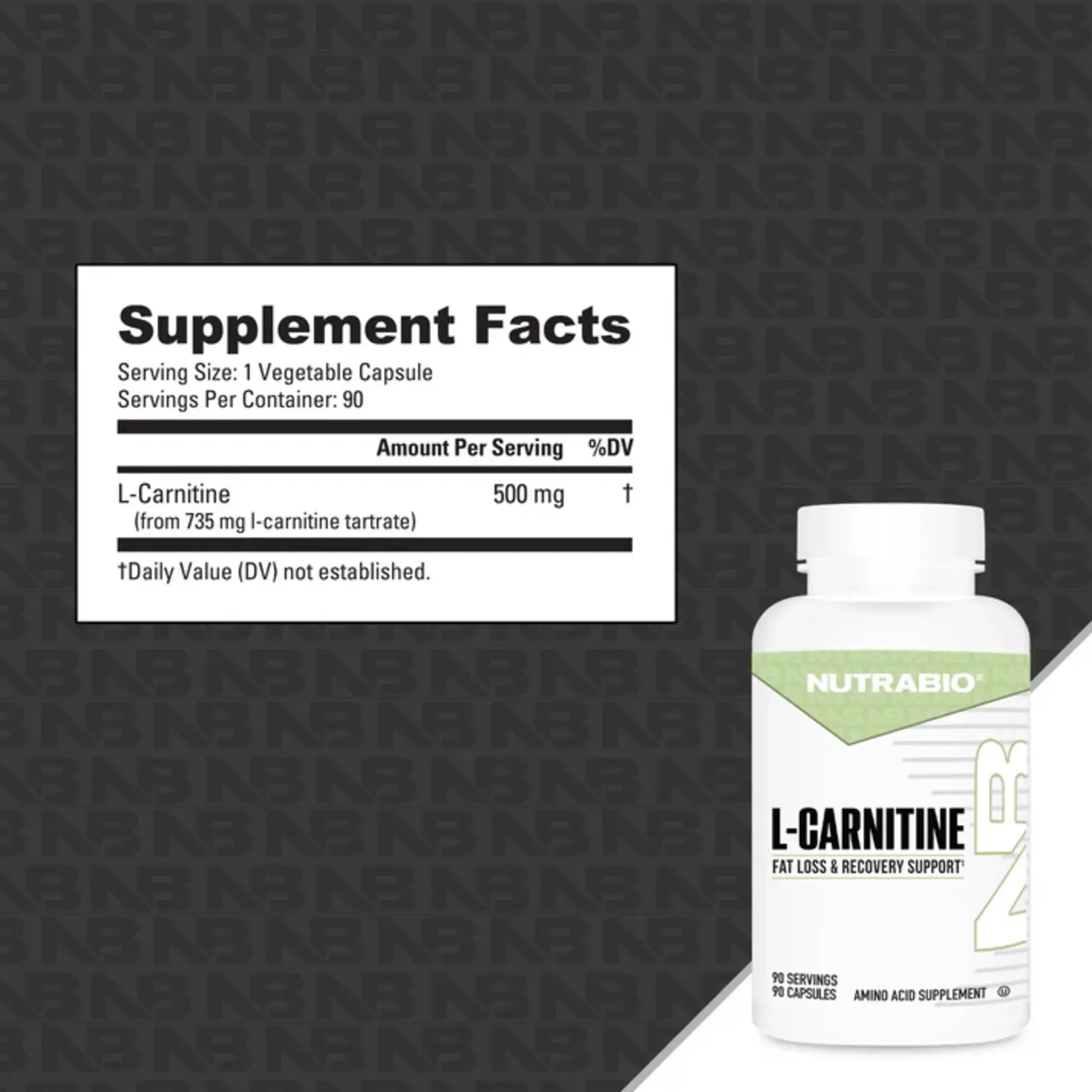 Nutrabio L-Carnitine (500mg)